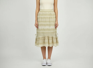 czarne plisowane spódnice maxi: Women`s skirt, size M