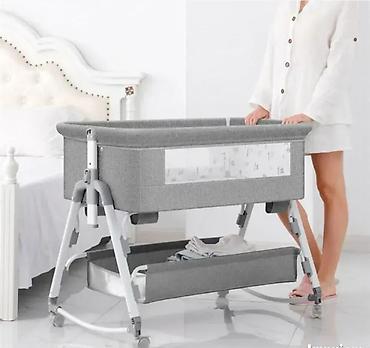 bermude 4000: Kolevka/ Next to me krevet za bebe + dusek NOVO sivi i roze — 3