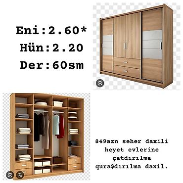 sokuntu taxta: Yeni, 3 qapılı, Siyirməli, Qəhvəyi, Taxta, Kupe, Düz dolab — 1