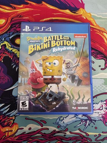 Oyun diskləri və kartricləri: Ps 4 diski sponge bob SquarePants 
Tep tezedir birdefe bile islenmeyib