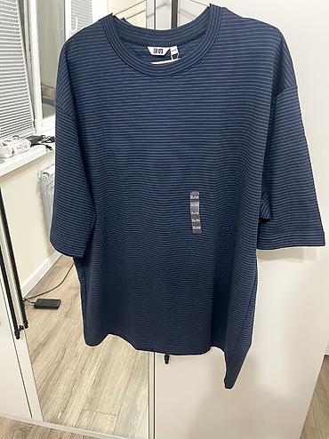 pro force: Мужская футболка, XL, Uniqlo, Новый, цвет - Синий, Самовывоз — 1