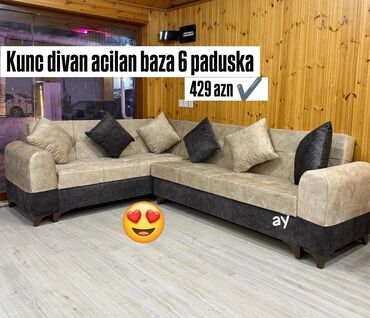 Masa və oturacaq dəstləri: Künc divan