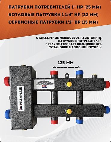 tim: Гидравлический разделитель ГРК-5 (на 5 контуров) Назначение: - — 7