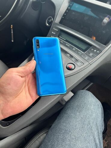 telefon a50: Samsung Galaxy A50, 128 GB, rəng - Göy, Sensor, Barmaq izi, Face ID