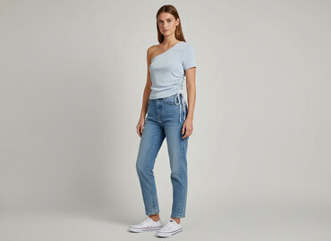 krótkie legginsy prążkowane: H&M Divided, Топ жіночий, розмір S