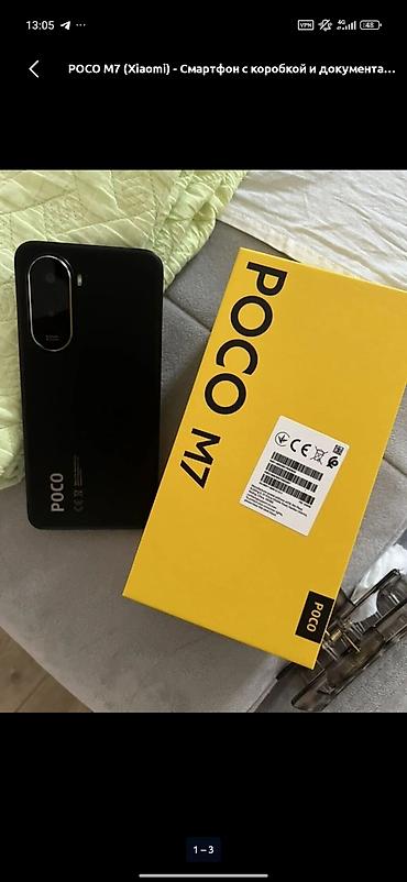 купить поко ф7 про: POCO M7 (Xiaomi) — смартфон с коробкой и документами. 128 акб 100 68 — 1