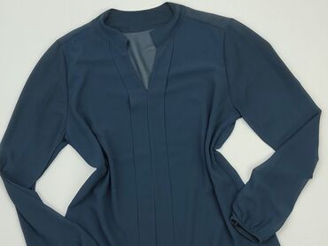 niebieska bluzki z długim rękawem: Блуза жіноча, M, стан - Ідеальний