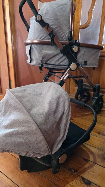 Uşaq üçün kolyaska və avtokreslo. İdeal vəziyyətdədir. 1 ay işlənilib