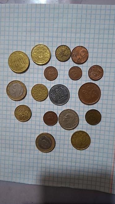монеты старые: Набор старых иностранных монет + крупная медная/бронзовая монета с — 9