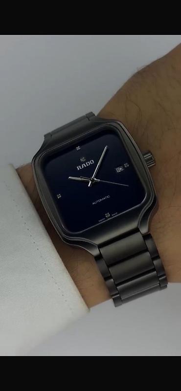 nika saat: RADO avtomatik kişi qol saatı RƏNGİ GETMİR - Korpus: kvadrat-aşınmış — 1