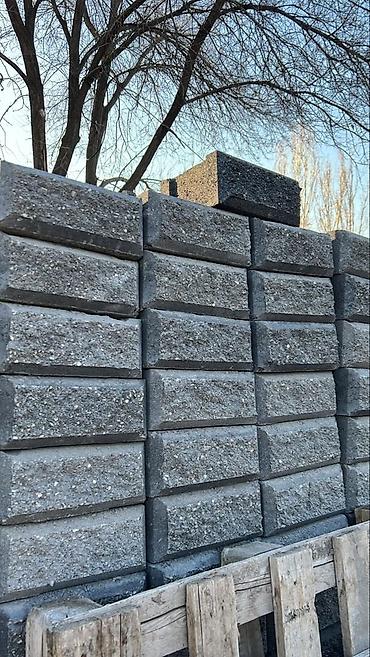 Пескоблок: Пескоблок Рваный, Заборный, 190x190x390, Платная доставка — 12