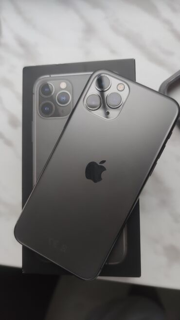 Apple iPhone: IPhone 11 Pro, 64 GB, Matte Space Gray, Simsiz şarj, Face ID, Sənədlərlə