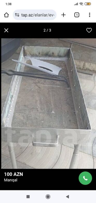 Bağ və bostan üçün digər məhsullar: Manqal, Kömür, Yeni, Sökülə bilən, Ödənişli çatdırılma