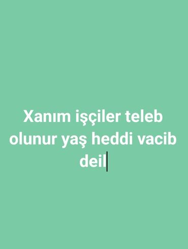 Satış: Salam minumum yas heddi 16-18 maksimjm yas heddi 50. zehmet olmasa