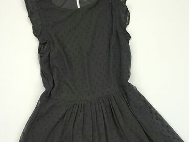 czarna sukienki koktajlowa: Sukienka, XS, H&M, stan - Zadowalający