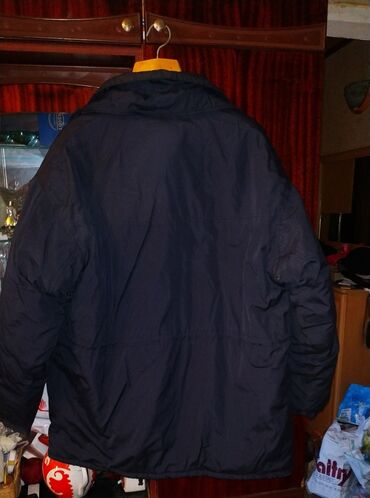 пуховик мужской очень теплый: Куртка 6XL (EU 52), цвет - Черный