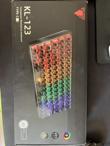 Monitorlar: Jedel Gaming KL-123 mexaniki klaviatura - Şəffaf dizayn: Bütün