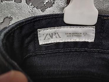 джинсы для беременных: ZARA мужские 34 размер очень качественные плотные тяжёлые джинсы — 2