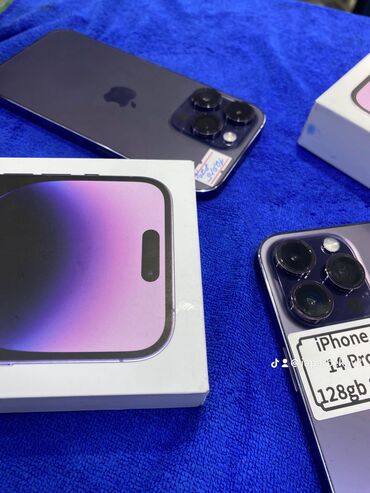 iphone 14 в рассрочку: IPhone 14 Pro, Б/у, 128 ГБ, Deep Purple, Наушники, Зарядное устройство, Защитное стекло, В рассрочку, 83 %