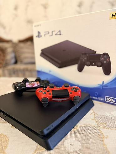 samovar ucuz qiymete: Sony PlayStation 4 Slim oyun konsolu - Model: PS4 Slim, Jet Black - — 3