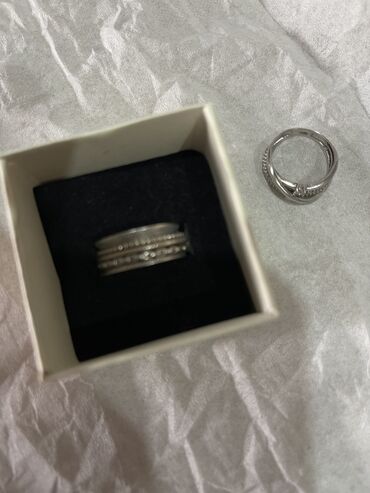 Серебряные кольца: Кольцо, Коктейльное, Проба 925, Женские, Топаз, Циркон, Новый — 9