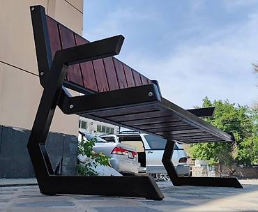 Скамейки: Скамейка Металл, Со спинкой, Без крыши — 6