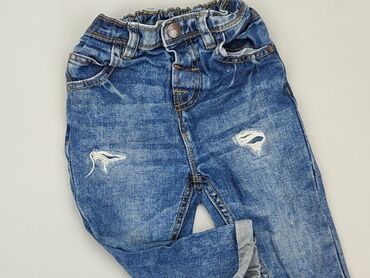 letnia zielona sukienka w kwiaty: Jeans, Next, 1.5-2 years, 92, condition - Good