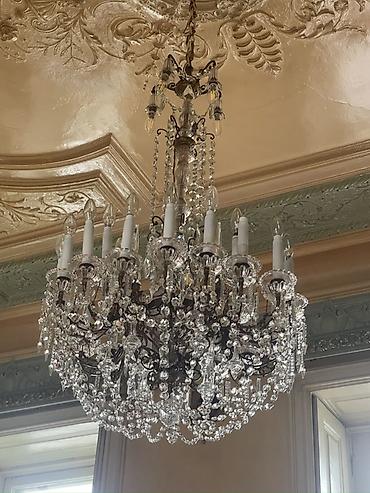 qedimi xrustal: Çılçıraq, 10 və daha çox lampa, Xrustal — 1