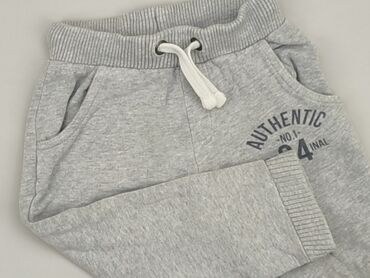 krótkie spodenki bawełniane chłopięce: Sweatpants, 2-3 years, 98, condition - Good