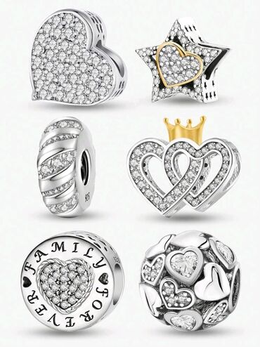 Privesci za nakit: Pandora, Materijal: Cirkon, Srebro, Novo na lalafo.rs — 5 Privesci za nakit: Pandora, Materijal: Cirkon, Srebro, Novo — 5