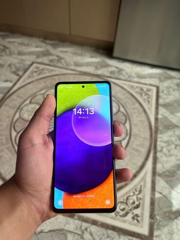 телефон флай fs524: Samsung Galaxy A52 5G, 128 ГБ, цвет - Белый, Сенсорный, Отпечаток пальца, Две SIM карты