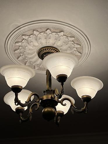 İşıqlandırma: Çılçıraq, 5 lampa, Metal — 2