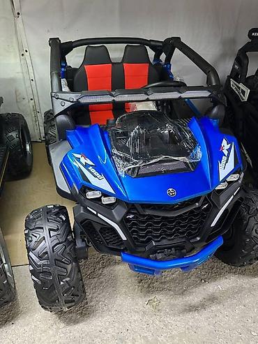 kiçik maşınlar: 🚙 Jeep Auto 4×4 Buggy 12V – Uşaq Elektromobili (Qırmızı və ağ rəng ) — 3