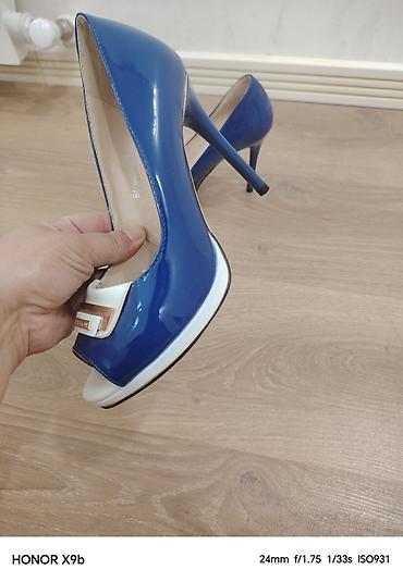 Tuflilər: Tuflilər, Ölçü: 37, rəng - Göy, İşlənmiş — 1