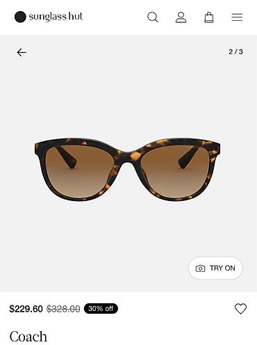 Очки: Coach gün eynəyi – qadınlar üçün klassik “cat-eye”/oval qarışıq forma — 2
