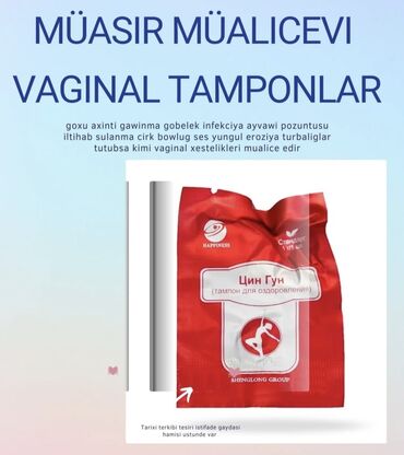 Saçlara qulluq: Vaginal tamponlar 1 ededi 7 azn Əlaqe ücün Whatsaap ve ya Direkte