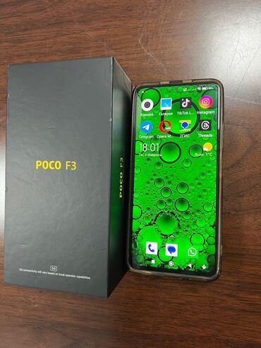 iphone 11 про телефон: Poco F3, Б/у, 256 ГБ, цвет - Синий, 2 SIM