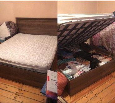 Полки: Двуспальная кровать