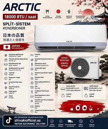 Kondisioner Yeni, 40-45 kv. m, Split sistem, Kredit var, Pulsuz quraşdırılma
