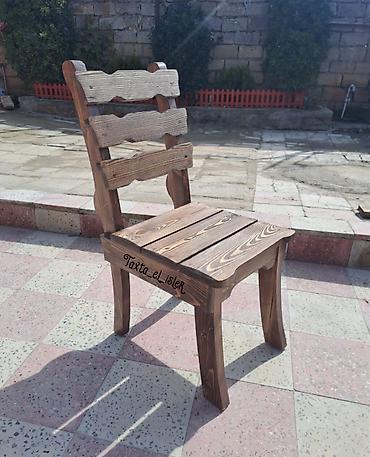 2ci el mebel: Açıq havaya uyğun massiv taxtadan yemək dəsti - Komplekt: uzun — 3