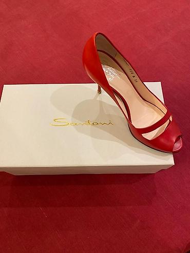 Брендовая обувь Размер 36 Туфли Santoni, открытый носок - Бренд