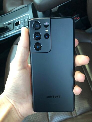 Samsung: Samsung Galaxy S21 Ultra 5G, 128 ГБ, цвет - Черный, Сенсорный, Отпечаток пальца, Две SIM карты