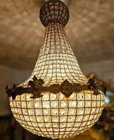 lusteri za sank: Chandelier, color - Gold