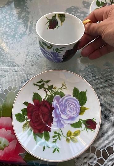 Ev və bağ: Çay dəsti, rəng - Qırmızı — 4