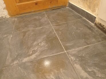 Plitə işləri: Kafelmetlax .keramogranit işləri .və stajka işi görülür — 12