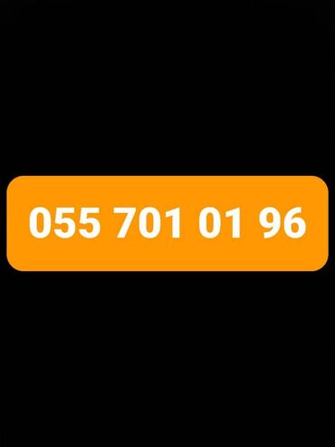 telefon sim: Nömrə: ( 055 ) ( 7010196 )