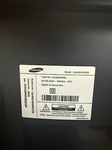 ТВ и видео: Samsung LED TV – Model: UA40EH5000R (40") Xüsusiyyətlər: - Ekran: 40 — 3