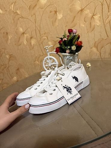 brend ayaqqabilar: U.S. Polo Assn. ağ rəngli uniseks kets - Brend: U.S. Polo Assn — 3