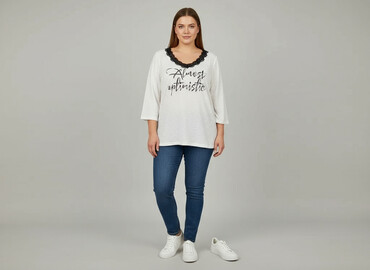 t shirty oversize damskie allegro: Janina, Жіноча блуза, розмір 3XL