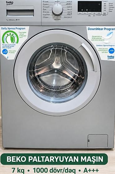 Qiymətdə razilaşmaq olar Beko paltaryuyan maşın – 7 kq tutum, 1000